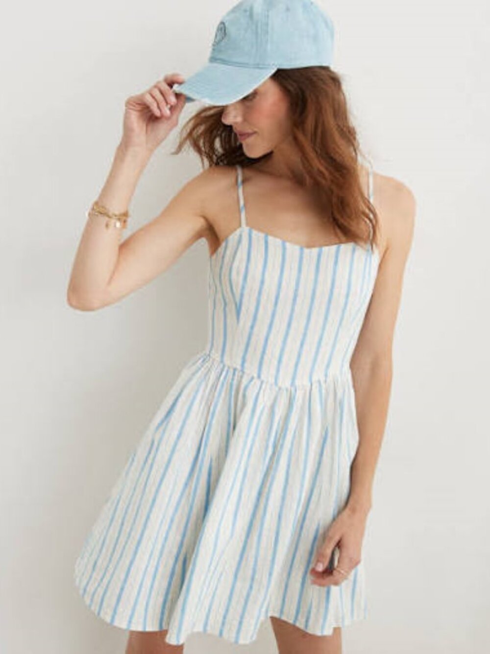 Aerie Love of Linen Blend Mini Dress